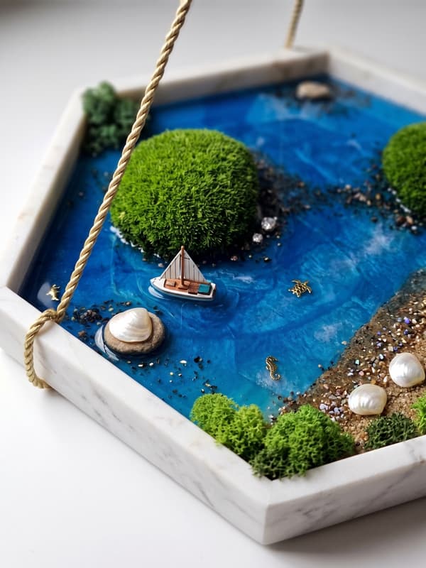 Paintings and panels with Scandinavian moss