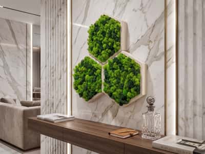 Panel with Scandinavian moss