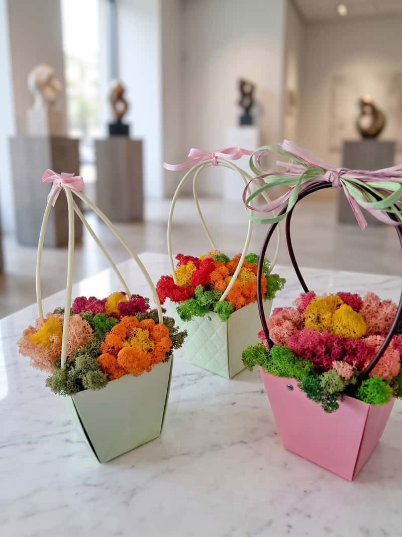 A basket of flowers