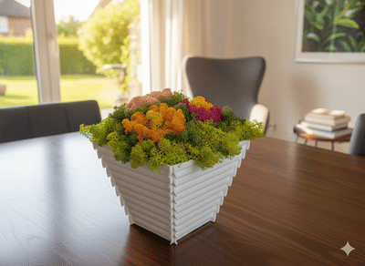 Cashpot with flowers