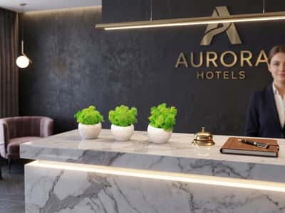 Planters for the reception area