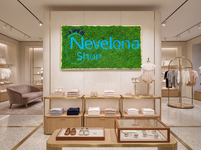 Panel with company logo