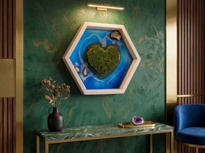 Heart-Shaped Panel