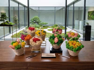 colorful baskets